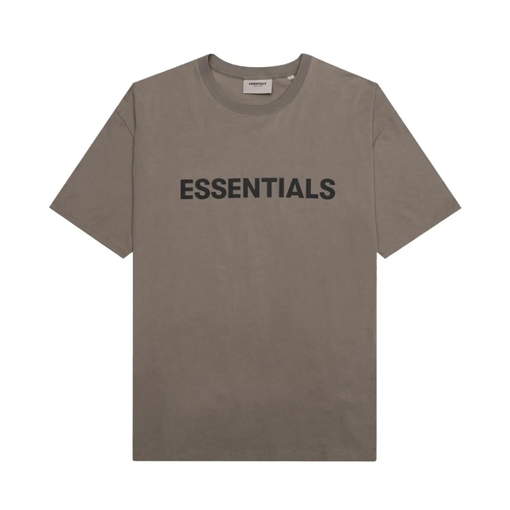 Fear of God Essentials Taupe Tee - Very Good Condition - Size Large